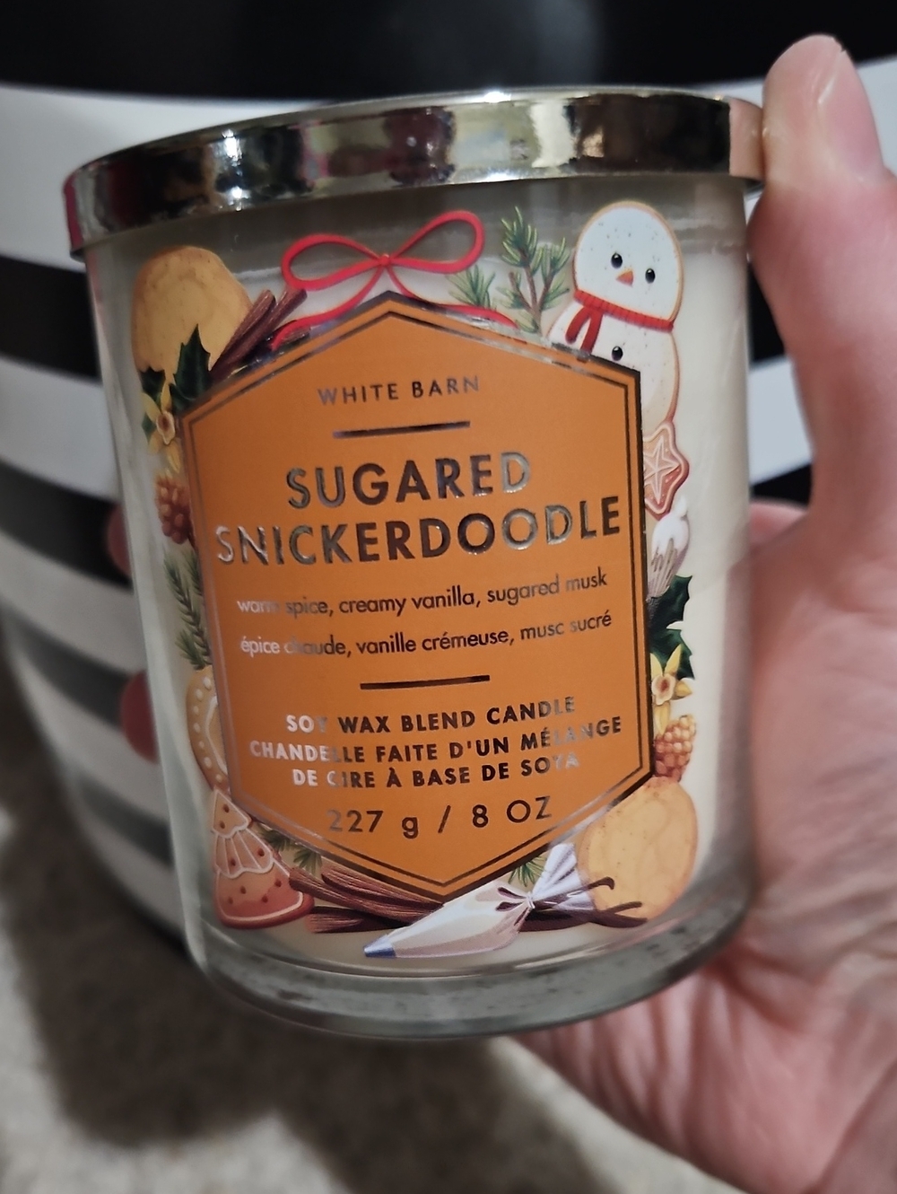 NWT Bath & Body Works Sugared Snickerdoodle Single Wick Candle